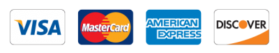 We Accept All Major Credit Cards
